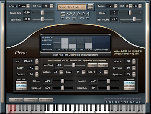 Audio Modeling - SWAM Engine - Double Reeds