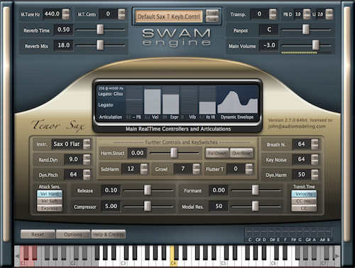 Audio Modeling - SWAM Engine - Saxophones