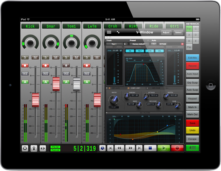 Photo Neyrinck - V-Control Pro Bundle on an iPad