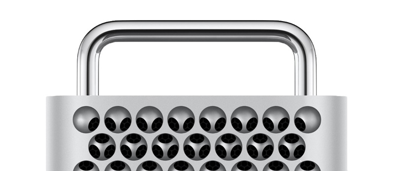 Photo top front of Apple Mac Pro (2019)