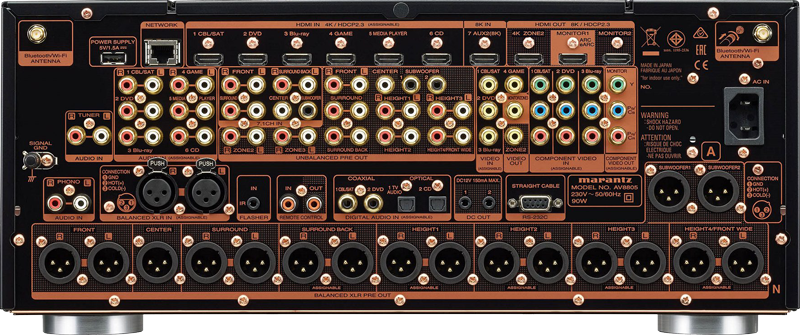 Photo Marantz AV8805A back view