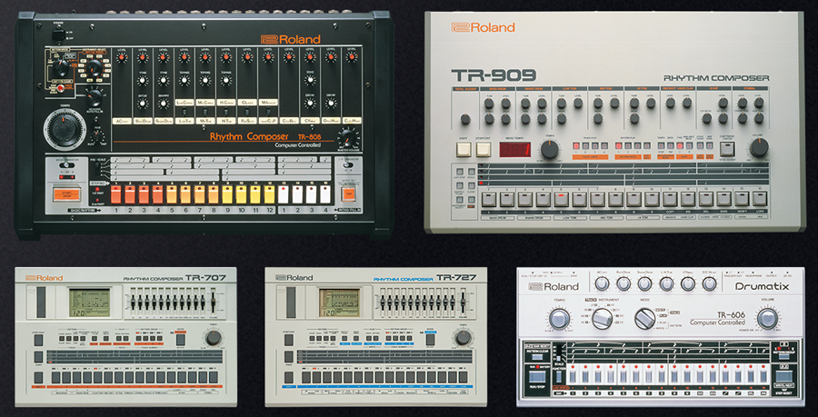 Photo Roland TR-X0X range