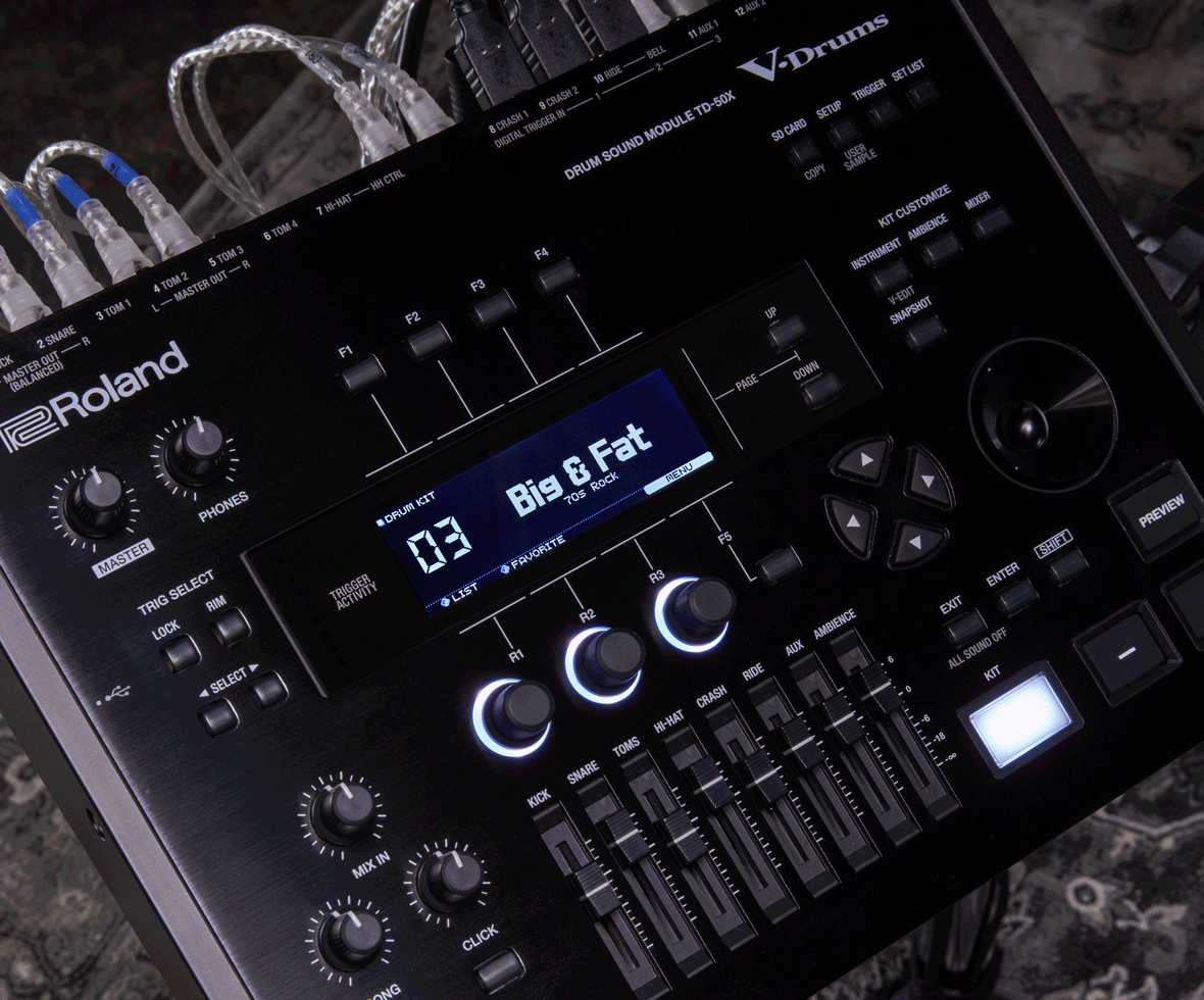 animated gif Roland TD-50X