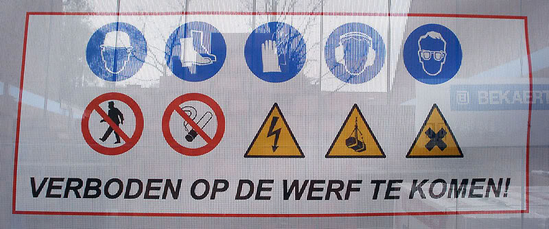 Graphic Verboden op de werf te komen