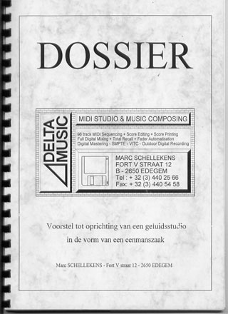 Photo logo Delta Music op bankdossier